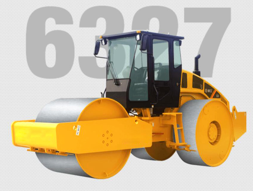 Double drum road roller