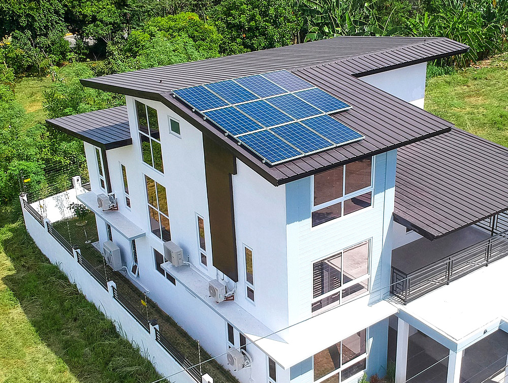 Light steel villa + solar V13