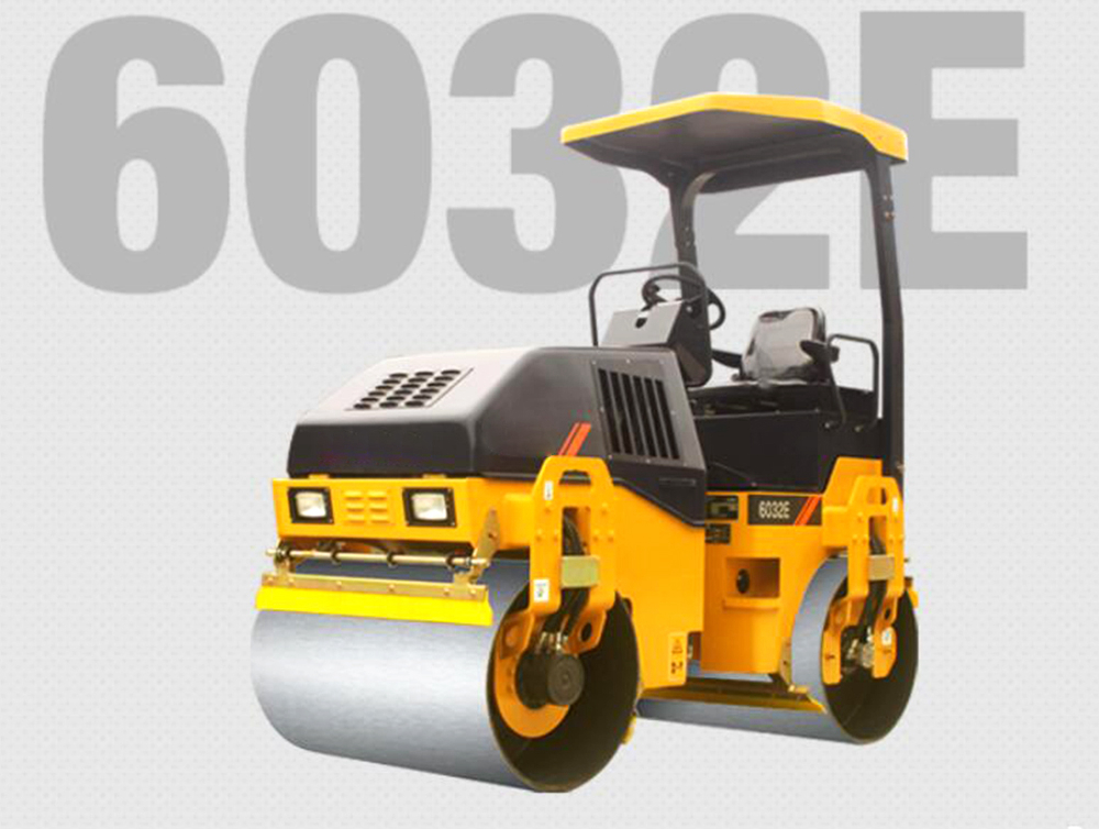 Double drum road roller