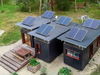 Flat pack container house + solar FC08