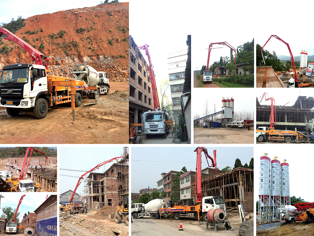 Concrete pump truck