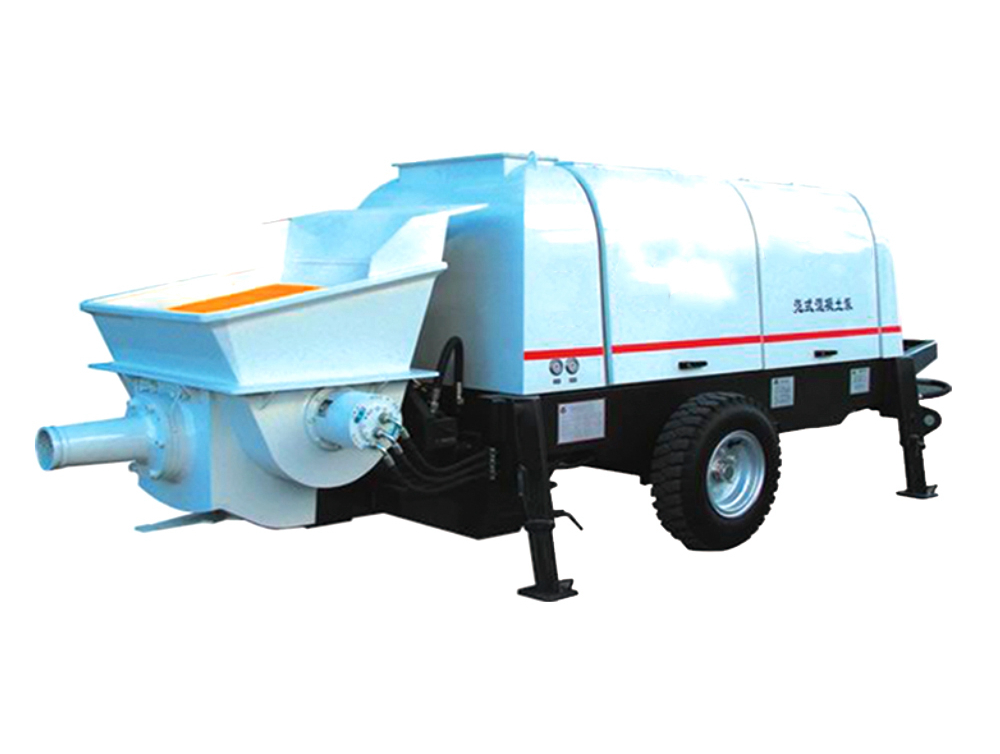 Trailer concrete pump