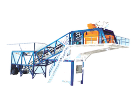 Mobile concrete batching plant