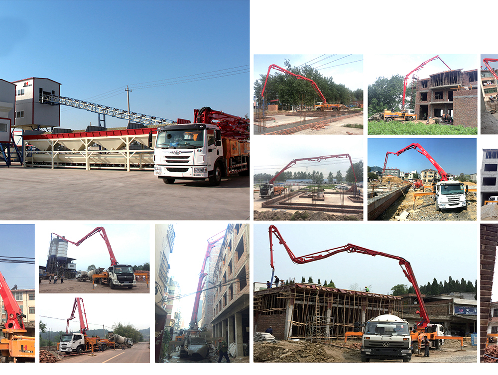 Concrete pump truck