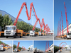 Concrete pump truck